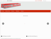 Tablet Screenshot of hierrosmartinez.com